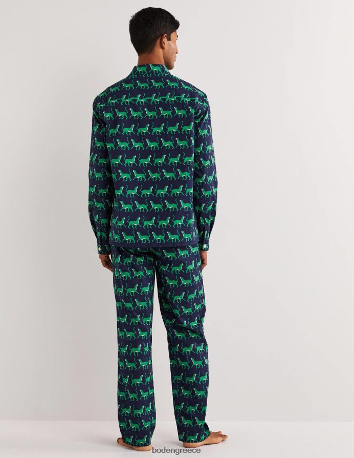 ναυτικές λεοπαρδάλεις είδη ένδυσης υφαντό σετ πιτζάμες Boden άνδρες 464PH83559