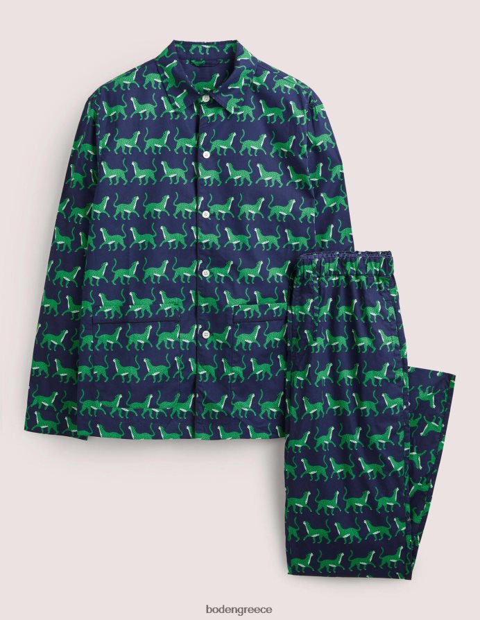 ναυτικές λεοπαρδάλεις είδη ένδυσης υφαντό σετ πιτζάμες Boden άνδρες 464PH83559