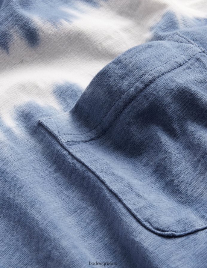 αληθινό ναυτικό είδη ένδυσης γραβάτα μπλουζάκι πλυμένο με βαφή Boden άνδρες 464PH83637