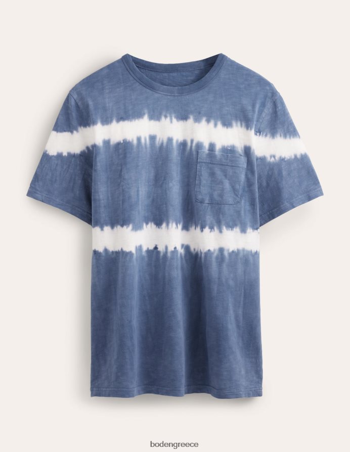 αληθινό ναυτικό είδη ένδυσης γραβάτα μπλουζάκι πλυμένο με βαφή Boden άνδρες 464PH83637