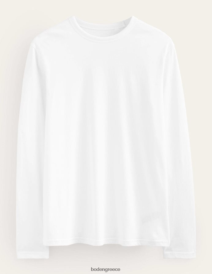 άσπρο είδη ένδυσης μακρυμάνικο μπλουζάκι με λεπτή εφαρμογή Boden άνδρες 464PH83638