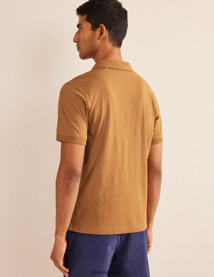 αρκουδάκι καφέ είδη ένδυσης slub jersey κοντομάνικο πόλο Boden άνδρες 464PH83539