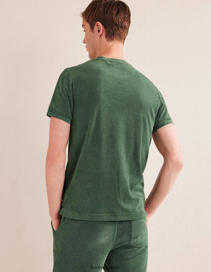 φύλλο φοίνικα πράσινο είδη ένδυσης terry t-shirt Boden άνδρες 464PH83567