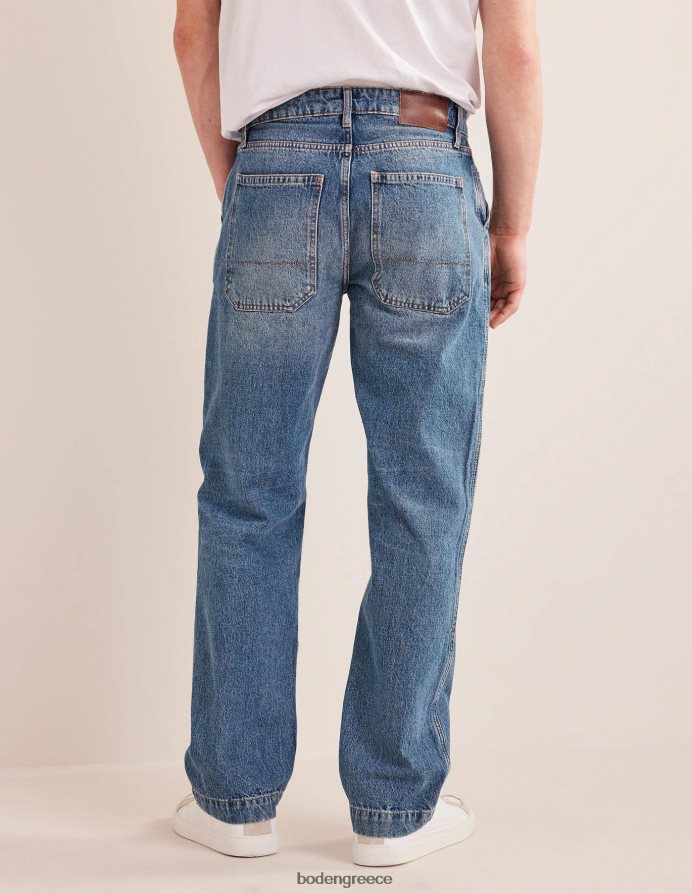 mid wash trend είδη ένδυσης χαλαρή εφαρμογή τζιν Boden άνδρες 464PH83538