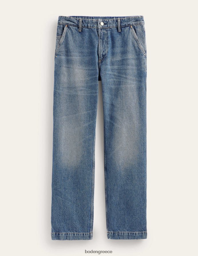 mid wash trend είδη ένδυσης χαλαρή εφαρμογή τζιν Boden άνδρες 464PH83538